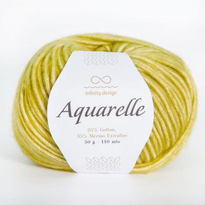 Infinity Aquarelle (9544 OLIVE GREEN) 65% хлопок, 35% мериносовая шерсть 50 гр/110 м