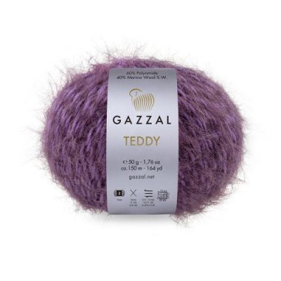 Пряжа Gazzal Teddy (6552); Состав: 40% Супервош мериносовая шерсть, 60% ПА; 50 г / 150 м