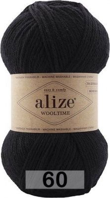 ALIZE WOOLTIME (60); 75% шерсть супервош, 25% полиамид; 100 г / 200 м