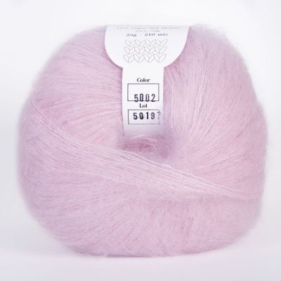 Infinity Design Silk Mohair ( 5002 BABY ROSE) 75% супер кид мохер, 25% шелк 25 гр/210 м