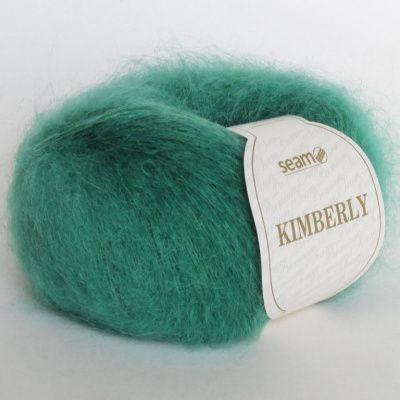 Пряжа SEAM Kimberly (06017 зеленый) Состав: 80% кид мохер 20% полиамид; 25г/210м