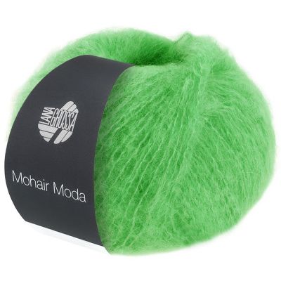 LANA GROSSA MOHAIR MODA (002 пастельно-зеленый), состав: 70% Мохер, 20% Мериносовая шерсть, 10% Полиамид, 50гр/140м