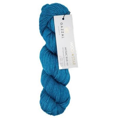 GAZZAL Wool Star (3821) 100% Тонкая шерсть мериноса супервош 100 г / 350 м